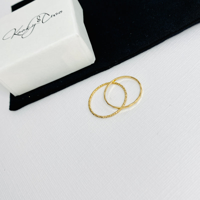 STACKS | Gold Stacking Rings