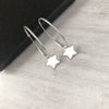 Silver Star Hoop Earrings - KookyTwo