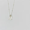 Silver Two Initial Necklace - KookyTwo