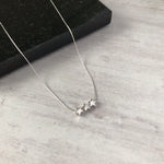 Silver Three Star Necklace - KookyTwo