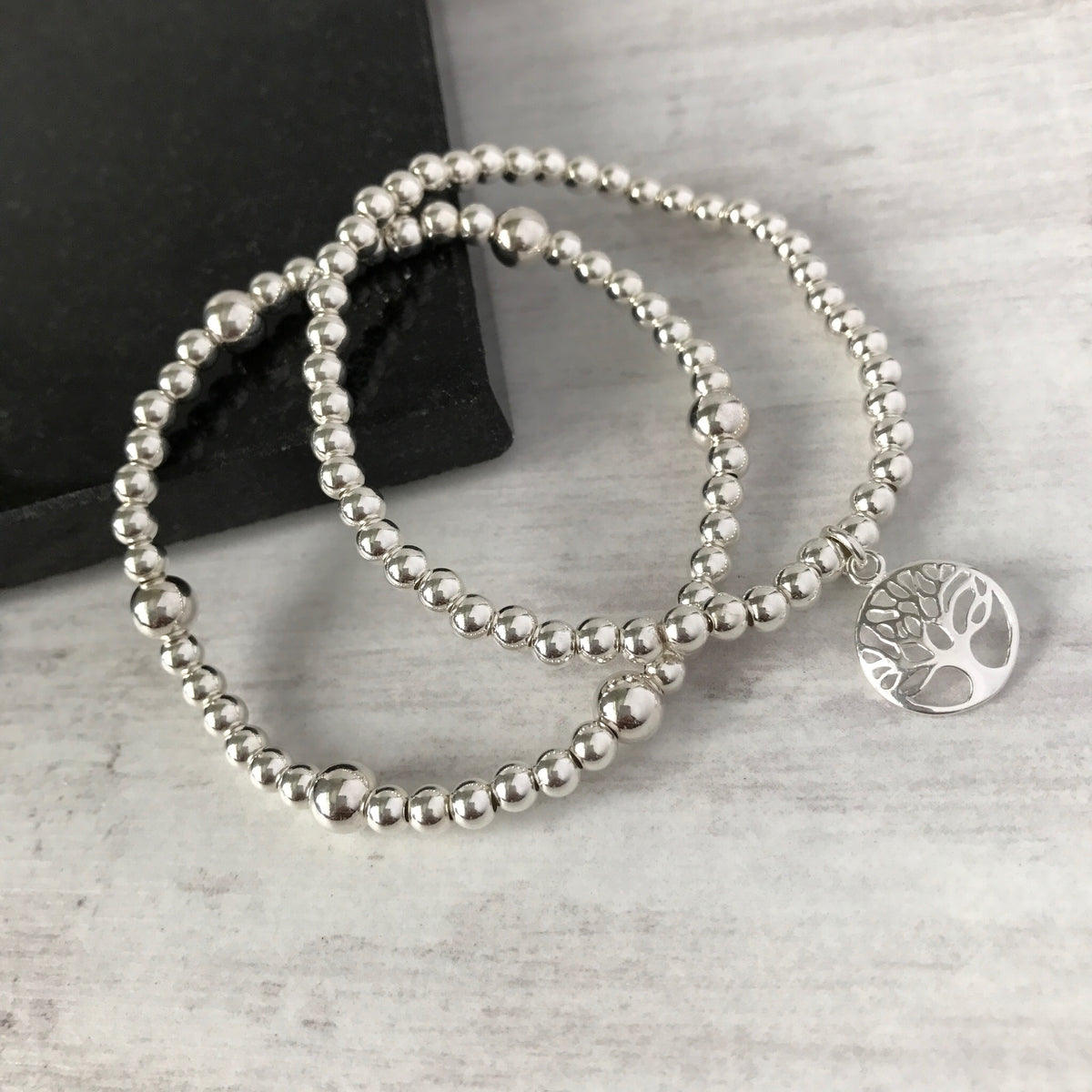 Silver Bead Bracelet - KookyTwo