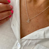 Pretty sterling silver necklace with number charms. Perfect birthday gift. Kooky Two.
