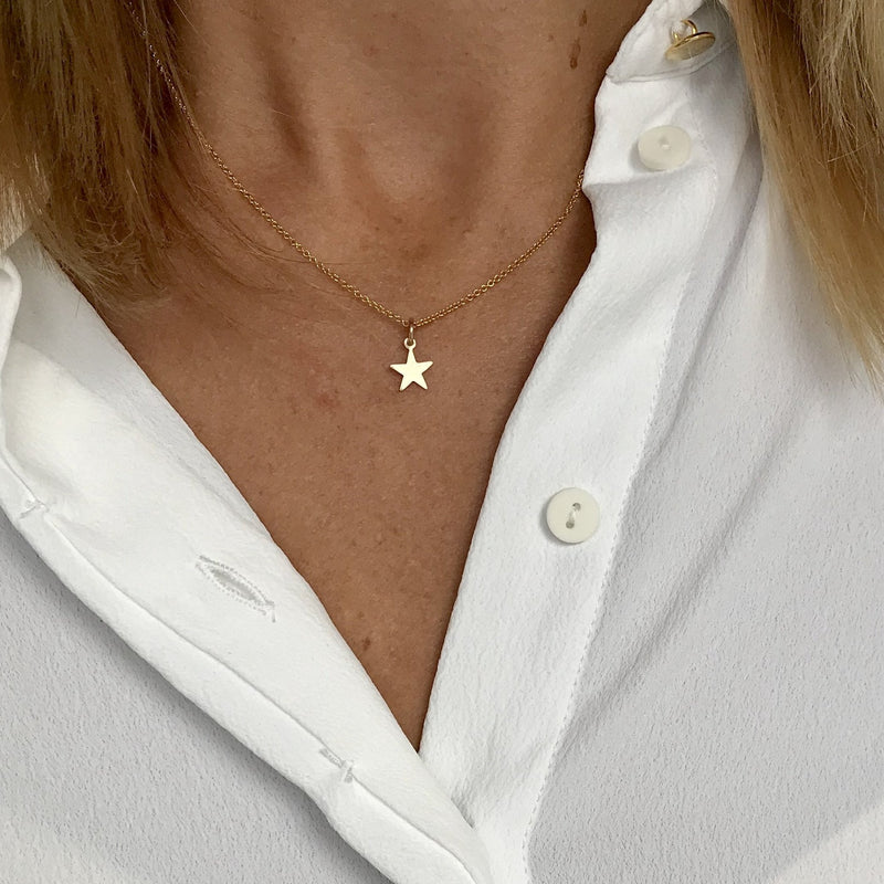 Gold Star Necklace - KookyTwo