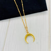 Gold Horn Necklace - KookyTwo