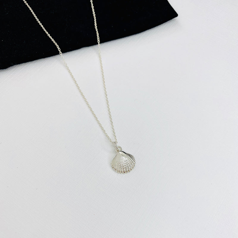 The Cornish Jewellery Co - Porthcurno Clam Sea Shell Necklace -  notrunofthemill