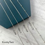 Silver Heart and Two Initial Disc Necklace - KookyTwo