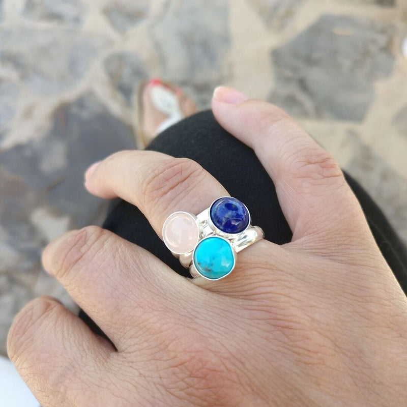 Turquoise Gemstone Ring - KookyTwo