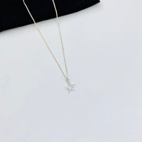 Silver Mini Open Star Necklace - KookyTwo