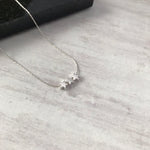 Silver Three Star Necklace - KookyTwo