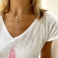 Silver Lotus Flower Necklace - KookyTwo