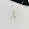 Silver Crescent Necklace - KookyTwo