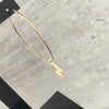 Gold Lightning Bolt Hoop Earrings - KookyTwo