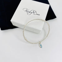 Silver Evil Eye Bracelet - KookyTwo