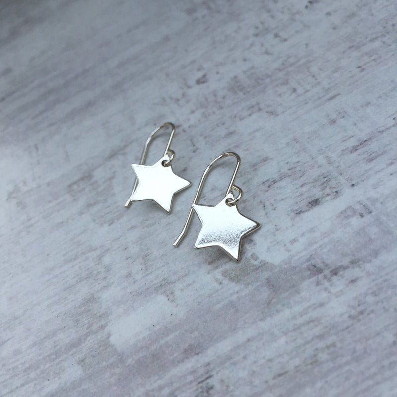 Silver Star Earrings - KookyTwo