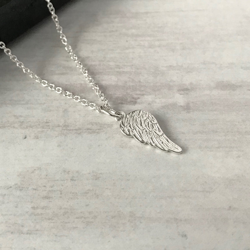 Silver Angel Wing Necklace - KookyTwo