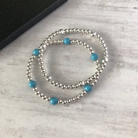 Silver Hammered Bead Bracelet - KookyTwo