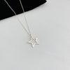 Silver Open Star Necklace - KookyTwo