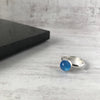 Blue Onyx Round Gemstone Ring - KookyTwo