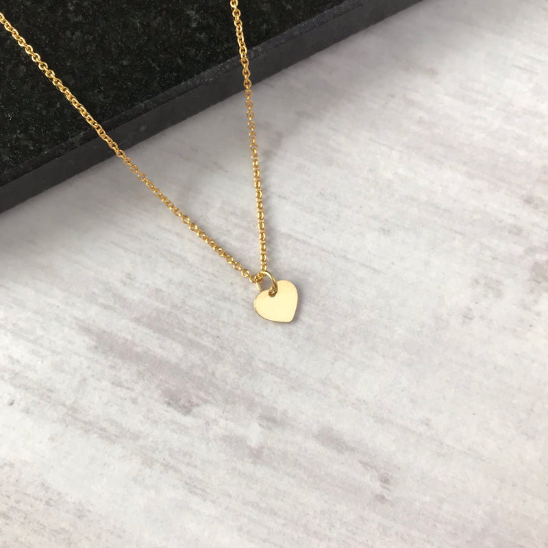 Gold Heart Necklace - KookyTwo