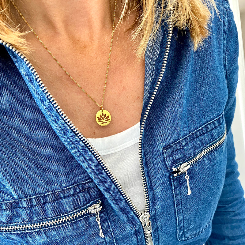 ZEN | Gold Lotus Flower Necklace
