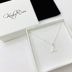 Silver Initial Necklace - KookyTwo