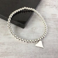 Silver Shiny Heart Bracelet - KookyTwo