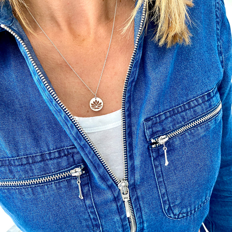 ZEN | Silver Lotus Flower Necklace