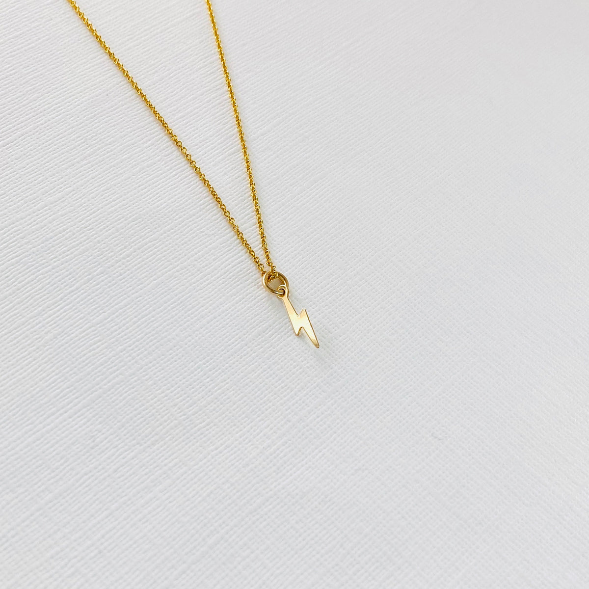 Gold Lightning Bolt Necklace - KookyTwo