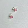 Purple Glitter Star Earrings