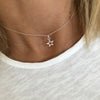 Silver Mini Open Star Necklace - KookyTwo