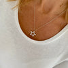 Silver Open Star Necklace - KookyTwo