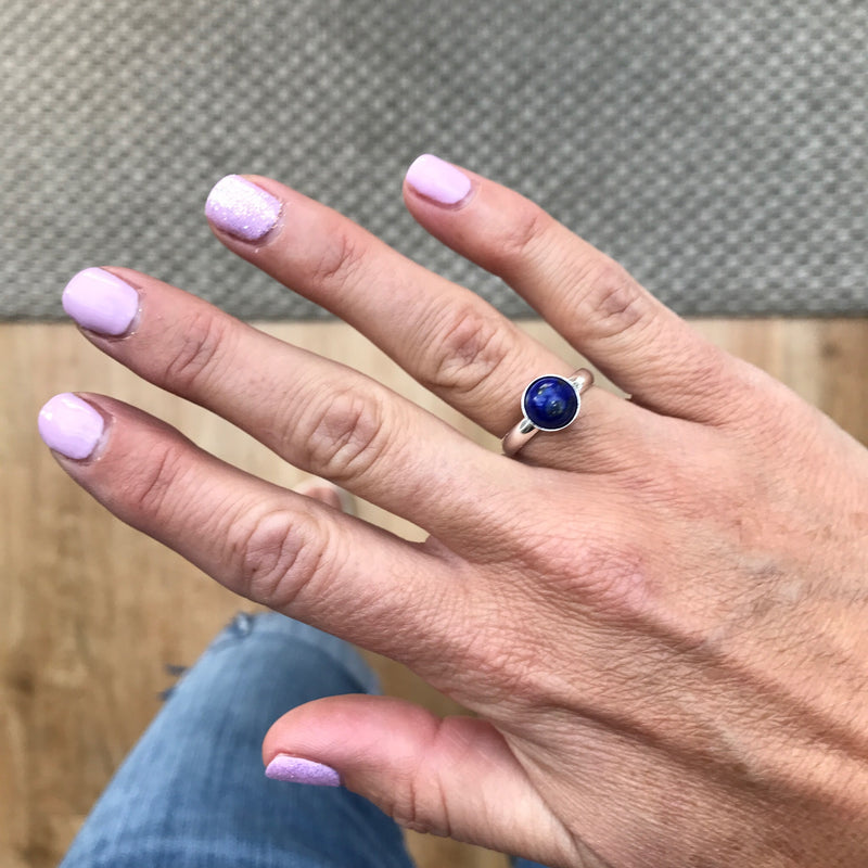 Lapis Lazuli Gemstone Ring - KookyTwo
