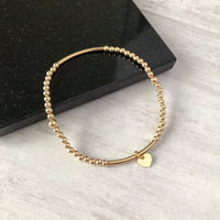 Gold Heart Bracelet - KookyTwo