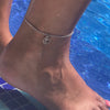 Silver Palm Tree Anklet - KookyTwo