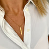 Gold Bar Necklace - KookyTwo