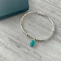 Amazonite Silver Bracelet - KookyTwo