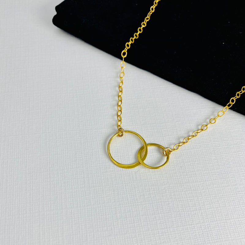 Gold eternity necklace. KookyTwo.