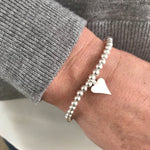 Silver Shiny Heart Bracelet - KookyTwo