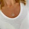 Silver Open Star Necklace - KookyTwo