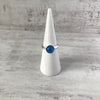 Blue Onyx Round Gemstone Ring - KookyTwo