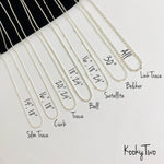 Silver Vertical Bar Necklace - KookyTwo