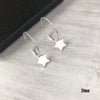 Silver Star Hoop Earrings - KookyTwo