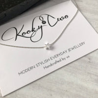 Silver Mini Star Bead Necklace - KookyTwo