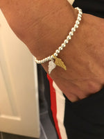 Silver and Gold Angel Wing Bracelet - KookyTwo