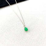Silver Chrysoprase Necklace - KookyTwo