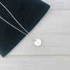 Silver Initial Disc Necklace - KookyTwo