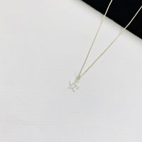 Silver Mini Open Star Necklace - KookyTwo