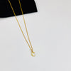 Gold Initial Necklace - KookyTwo