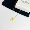 Gold Two Initial Necklace