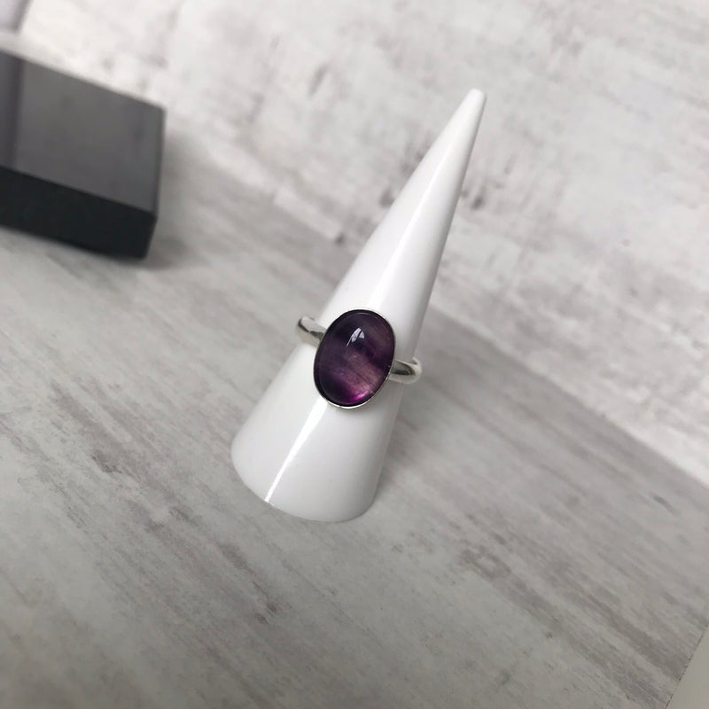 Fluorite Gemstone Ring - KookyTwo